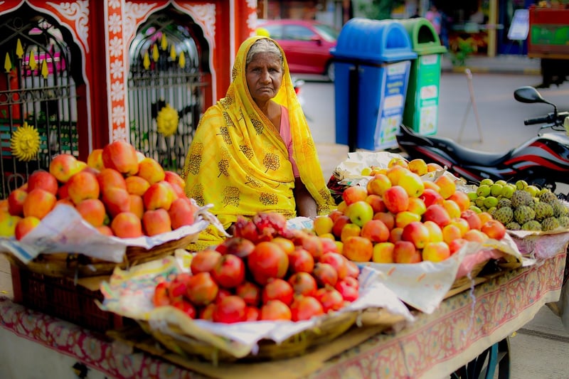 Assortment of colorful fruits